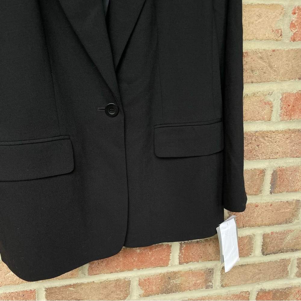 Liz Claiborne black Light Italian Wool Blazer Jacket Women 10P NWT - Picture 4 of 14